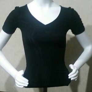 Black Top With Lace Back Size S
